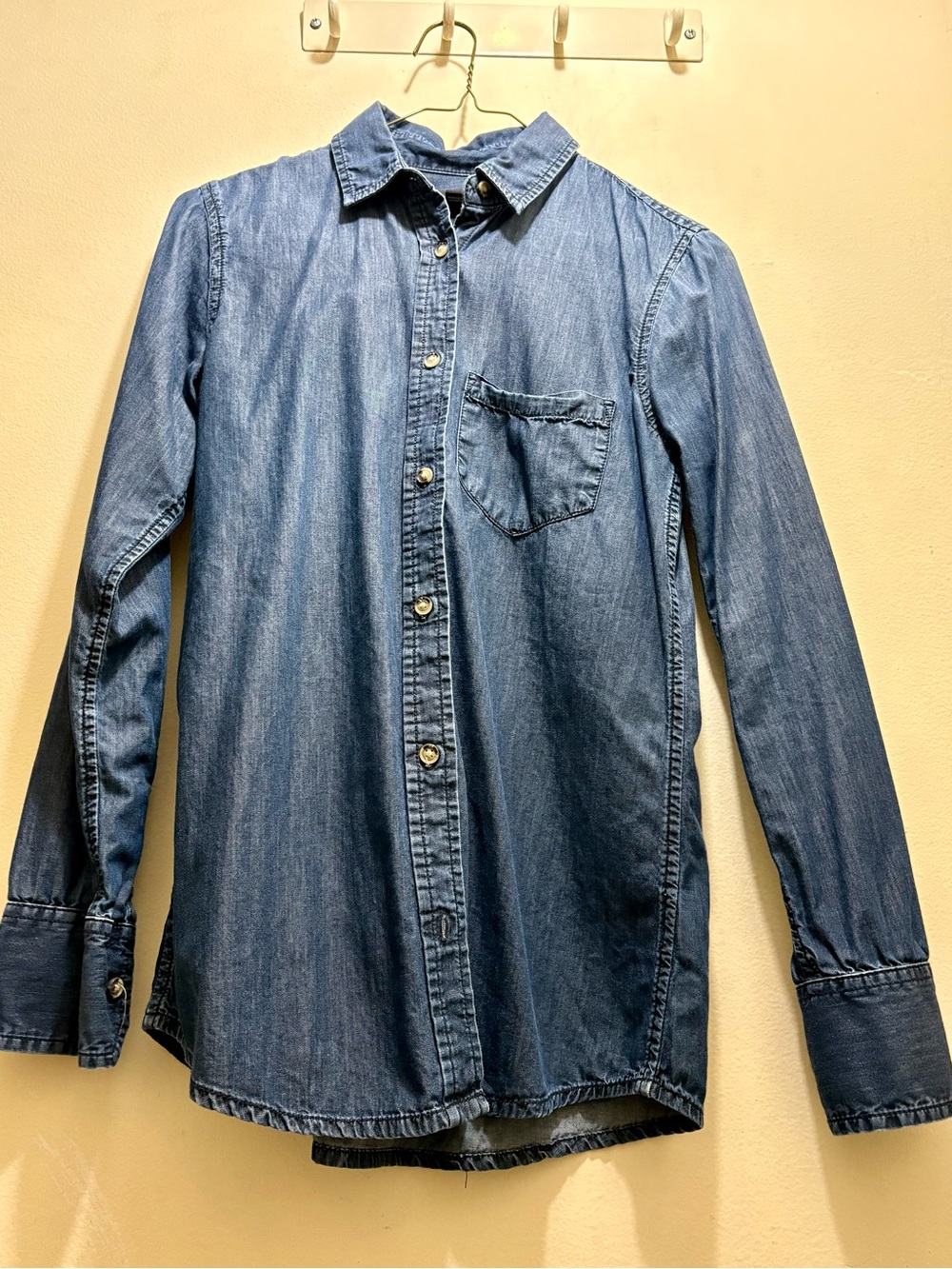 Banana Republic Medium Blue Denim Button-Down Shirt